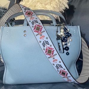 Coach Rogue 30 with Henri Bendel Guitar Straps
